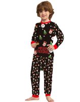 Fashion Christmas Tree Santa Claus Polyester Pants Sets Family Matching Outfits main image 4