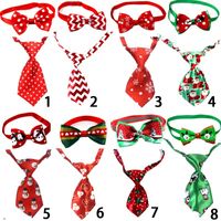 Casual Ribbon Christmas Color Block Bowknot Pet Accessories 1 Piece main image 6
