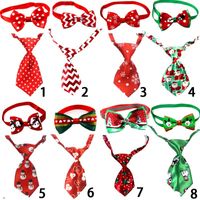 Décontractée Ruban Noël Bloc De Couleur Noeud Papillon Accessoires Pour Animaux 1 Pièce main image 1