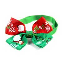 Christmas Ribbon Christmas Color Block Bowknot Pet Accessories 1 Piece main image 5