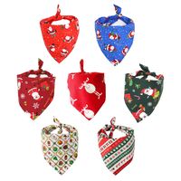 Cartoon Style Cotton Christmas Graffiti Pet Scarf 1 Piece main image 1