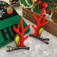 Cute Antlers Plastic Handmade Hair Clip 1 Pair sku image 4