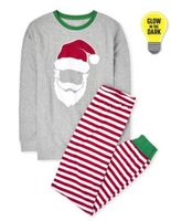 Fashion Santa Claus Polyester Pants Sets Suit T-shirt Family Matching Outfits main image 4