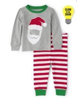 Fashion Santa Claus Polyester Pants Sets Suit T-shirt Family Matching Outfits main image 2