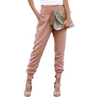 Women's Street Fashion Solid Color Ankle-length Pocket Jogger Pants main image 3