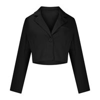 Fashion Solid Color Patchwork Button Polyester Single Breasted Blazer Blazer main image 5