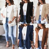 Femmes Mode Couleur Unie Blazer Blazer main image 6