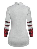 Casual Color Block Polyester Standing Collar Long Sleeve Regular Sleeve Printing Hoodie main image 5