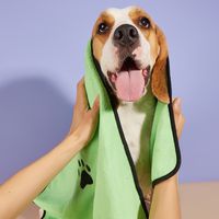 Absorbente Rápido De Microfibra Engrosada Para Mascotas-toalla De Baño Secado Perro Y Gato main image 5