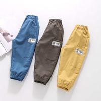Fashion Solid Color Pocket Cotton Boys Pants main image 5