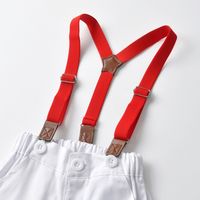 Boys And Girls Strap Clip Baby Drop Pant Belt Children 3 Chuck Buttonhole Elastic Suspender Pants Clip sku image 5