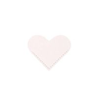 Creative Pu Leather Love Heart Portable Gift Bookmark sku image 1