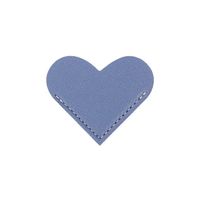 Creative Pu Leather Love Heart Portable Gift Bookmark sku image 5