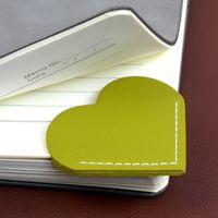 Creative Pu Leather Love Heart Portable Gift Bookmark main image 4