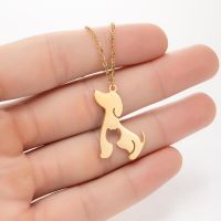Stainless Steel Titanium Steel Simple Style Hollow Out Animal Pendant Necklace sku image 10
