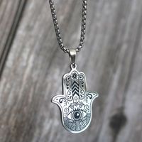 Hip-hop Eye Symbol Stainless Steel Carving Pendant Necklace 1 Piece main image 3