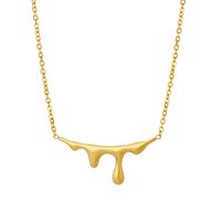 Simple Style Geometric Titanium Steel Gold Plated Necklace main image 7