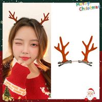 Cute Antlers Plastic Handmade Hair Clip 1 Pair sku image 2