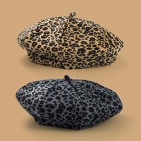 Women's Fashion Leopard Printing And Dyeing Eaveless Beret Hat main image 1