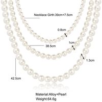 Fashion Round Artificial Pearl Women's Necklace 1 Piece main image 5