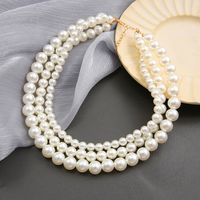 Fashion Round Artificial Pearl Women's Necklace 1 Piece main image 3