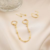 Fashion Solid Color Alloy Plating Women's Drop Earrings 4 Pieces main image 1