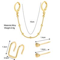 Fashion Solid Color Alloy Plating Women's Drop Earrings 4 Pieces main image 3