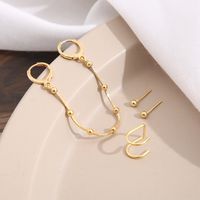 Fashion Solid Color Alloy Plating Women's Drop Earrings 4 Pieces main image 2
