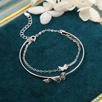 Ins Style Star Butterfly Alloy Inlay Artificial Gemstones Women's Bangle 1 Piece main image 1