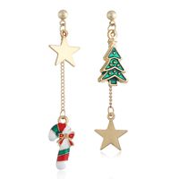 Fashion Santa Claus Christmas Socks Bell Alloy Pearl Inlay Rhinestones Women's Drop Earrings 1 Pair main image 3