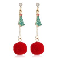 Fashion Santa Claus Christmas Socks Bell Alloy Pearl Inlay Rhinestones Women's Drop Earrings 1 Pair sku image 26