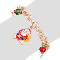 Fashion Christmas Tree Santa Claus Alloy Enamel Plating Women's Bracelets 1 Piece main image 5
