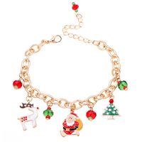 Fashion Christmas Tree Santa Claus Alloy Enamel Plating Women's Bracelets 1 Piece main image 2