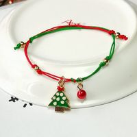 Fashion Christmas Tree Santa Claus Alloy Plating Inlay Rhinestones Women's Bracelets 1 Piece main image 3