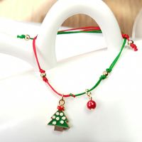 Fashion Christmas Tree Santa Claus Alloy Plating Inlay Rhinestones Women's Bracelets 1 Piece sku image 6