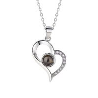 Elegant Sweet Heart Shape Copper Pendant Necklace In Bulk sku image 3