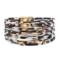 Simple Style Leopard Pu Leather Sequins Plating Gold Plated Women's Bracelets main image 3
