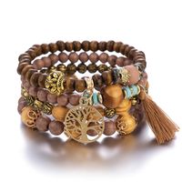 Moda Árbol Con Cuentas En Capas Mujeres Pulsera 1 Pieza sku image 7