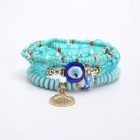 Bohemian Devil's Eye Glass Beaded Women's Bracelets 1 Piece sku image 4