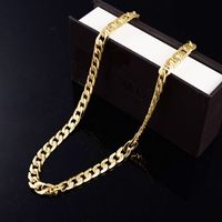 Fashion Geometric Metal Plating Hollow Out Men's Necklace 1 Piece main image 4