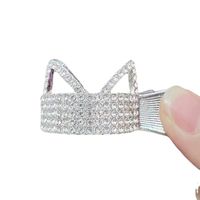Simple Style Solid Color Alloy Plating Inlay Rhinestones Pearl Hair Claws 1 Piece main image 4