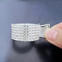 Simple Style Solid Color Alloy Plating Inlay Rhinestones Pearl Hair Claws 1 Piece sku image 4