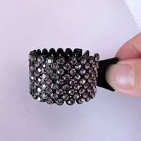 Simple Style Solid Color Alloy Plating Inlay Rhinestones Pearl Hair Claws 1 Piece sku image 5