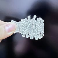 Simple Style Solid Color Alloy Plating Inlay Rhinestones Pearl Hair Claws 1 Piece sku image 14
