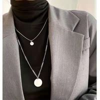 Mode Herzform Lächelndes Gesicht Titan Stahl Einbrennlack Perle Halskette Mit Anhänger 1 Stück sku image 22