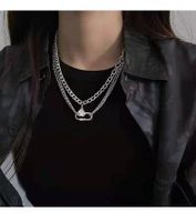 Mode Herzform Lächelndes Gesicht Titan Stahl Einbrennlack Perle Halskette Mit Anhänger 1 Stück sku image 21