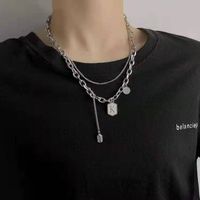Mode Herzform Lächelndes Gesicht Titan Stahl Einbrennlack Perle Halskette Mit Anhänger 1 Stück sku image 39