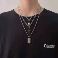 Mode Herzform Lächelndes Gesicht Titan Stahl Einbrennlack Perle Halskette Mit Anhänger 1 Stück sku image 19