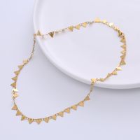 Fashion Triangle Stainless Steel Plating Necklace 1 Piece main image 5