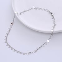 Fashion Triangle Stainless Steel Plating Necklace 1 Piece main image 4